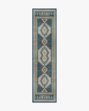 Rayne — Halı, Soft Lacivert, RUNNER, beyaz zemin, 2x10