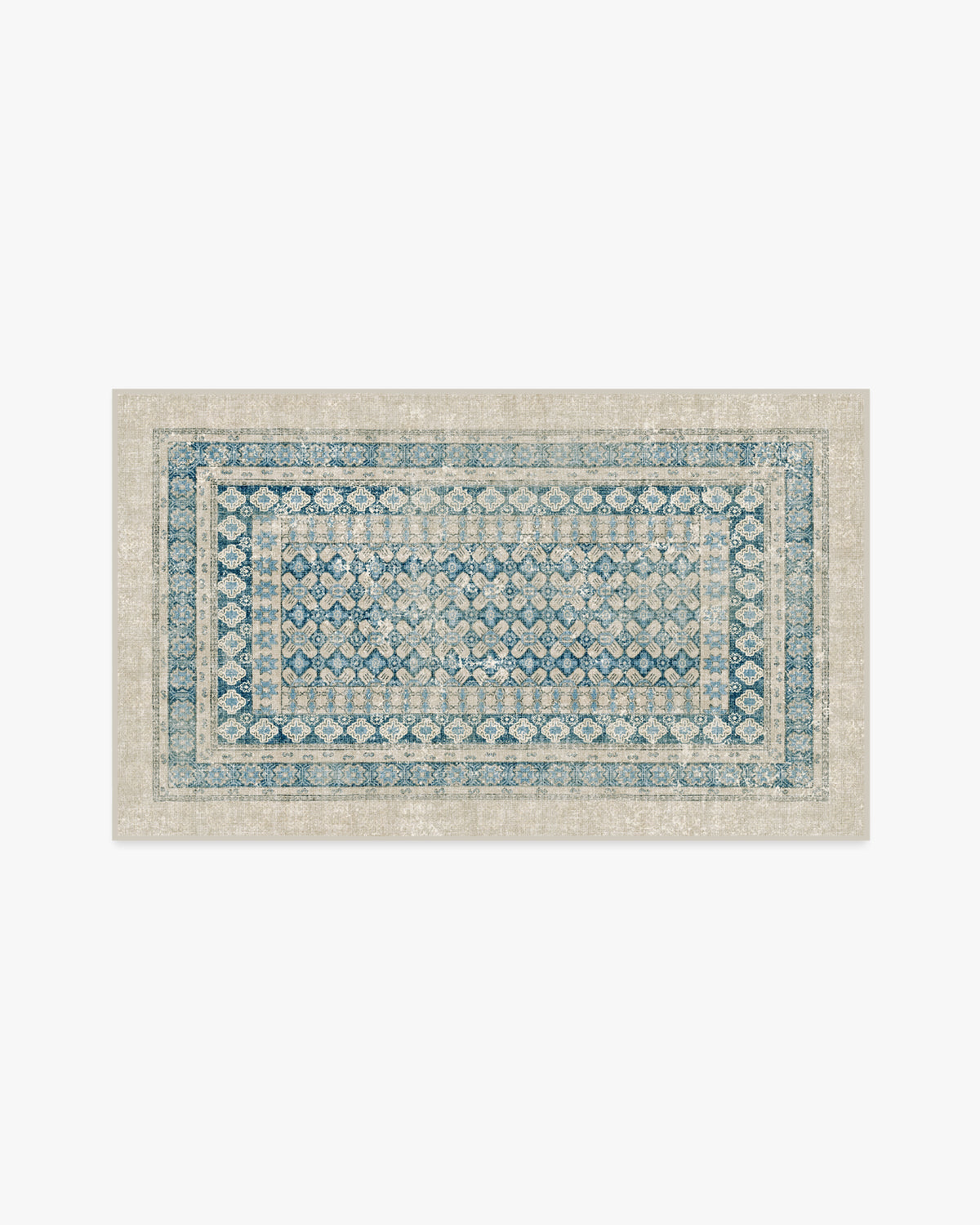 Cyrus — Halı, Nötr Mavi, AREA, beyaz zemin, 3x5