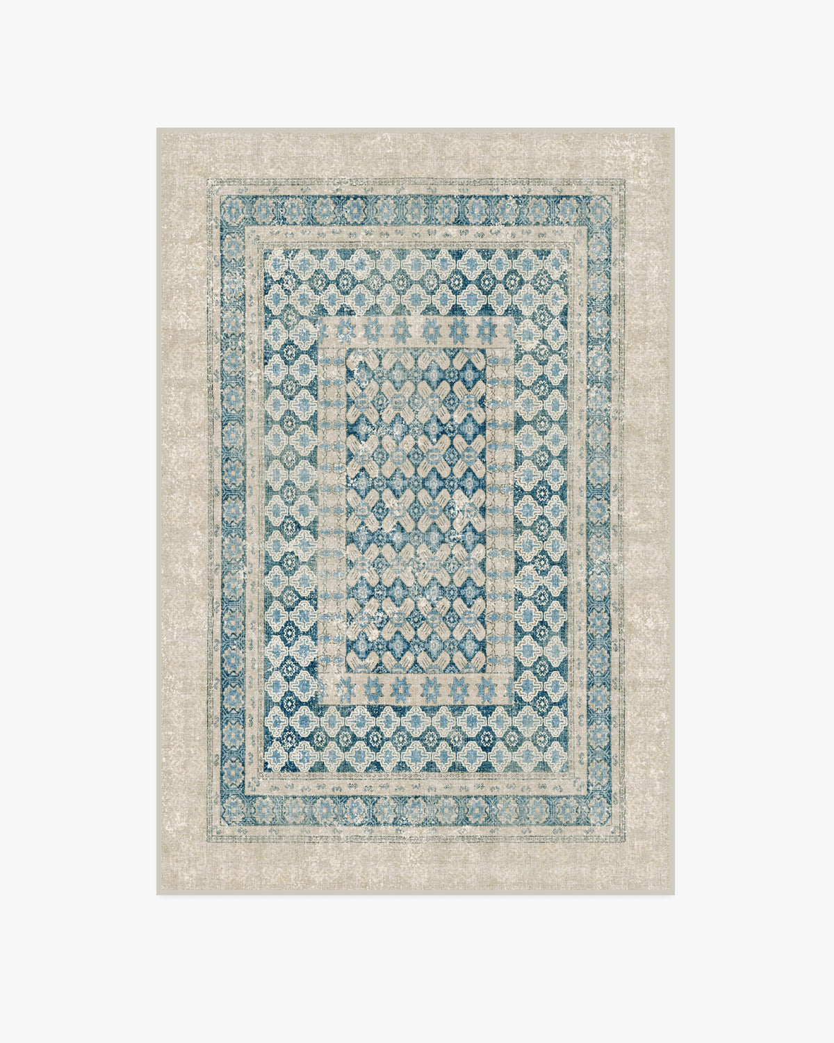 Cyrus — Halı, Nötr Mavi, AREA, beyaz zemin, 4x6