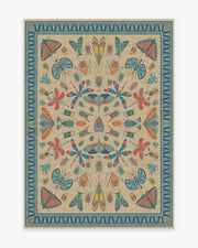 Flutterby — Halı, Çok Renkli, AREA, beyaz zemin, 5x7