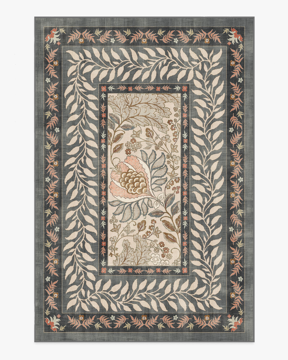 Provence — Halı, Gri Mercan, AREA, beyaz zemin, 6x9