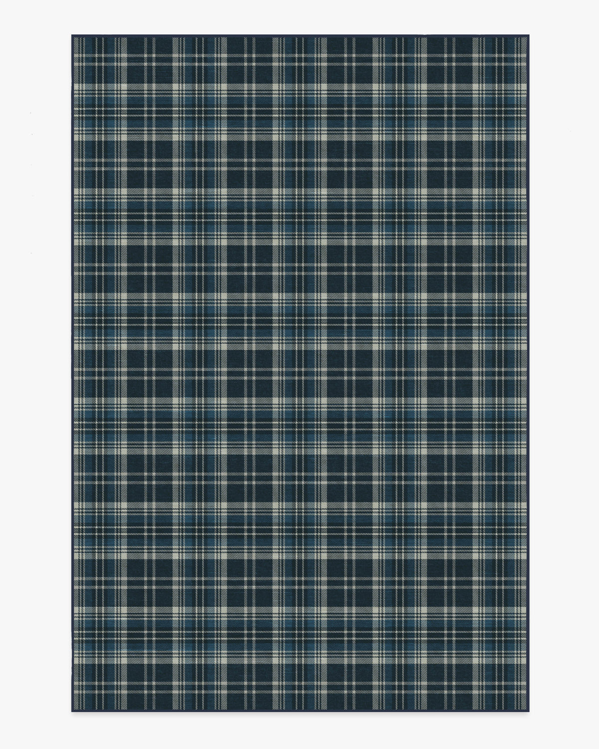 Dress Stewart Tartan — Halı, Lacivert, AREA, beyaz zemin, 6x9