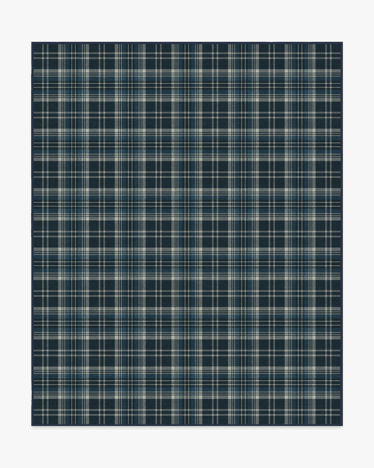 Dress Stewart Tartan — Halı, Lacivert, AREA, beyaz zemin, 8x10
