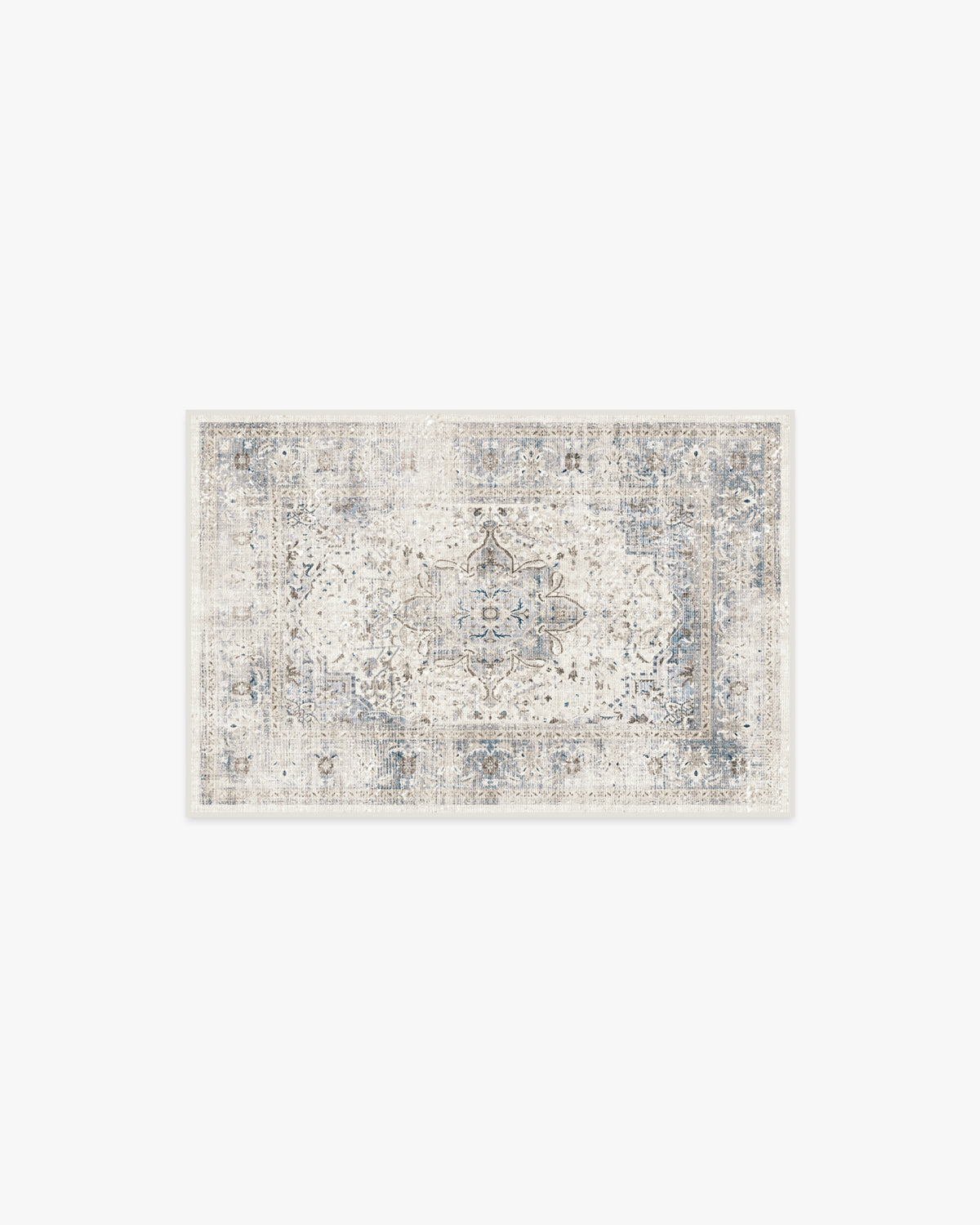 Sarrah — Halı, Quartz Mavi, AREA, beyaz zemin, 2x3