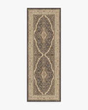 Adeline — Halı, Koyu Ahşap, RUNNER, beyaz zemin, 2x7