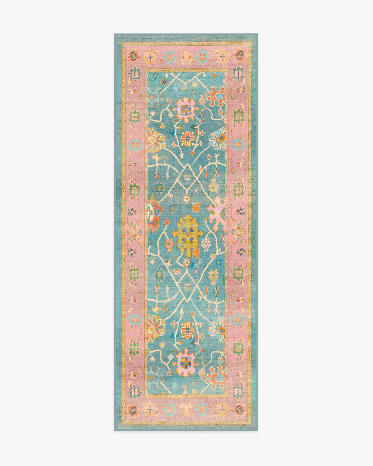 Jemima — Halı, Çok Renkli, RUNNER, beyaz zemin, 2x7