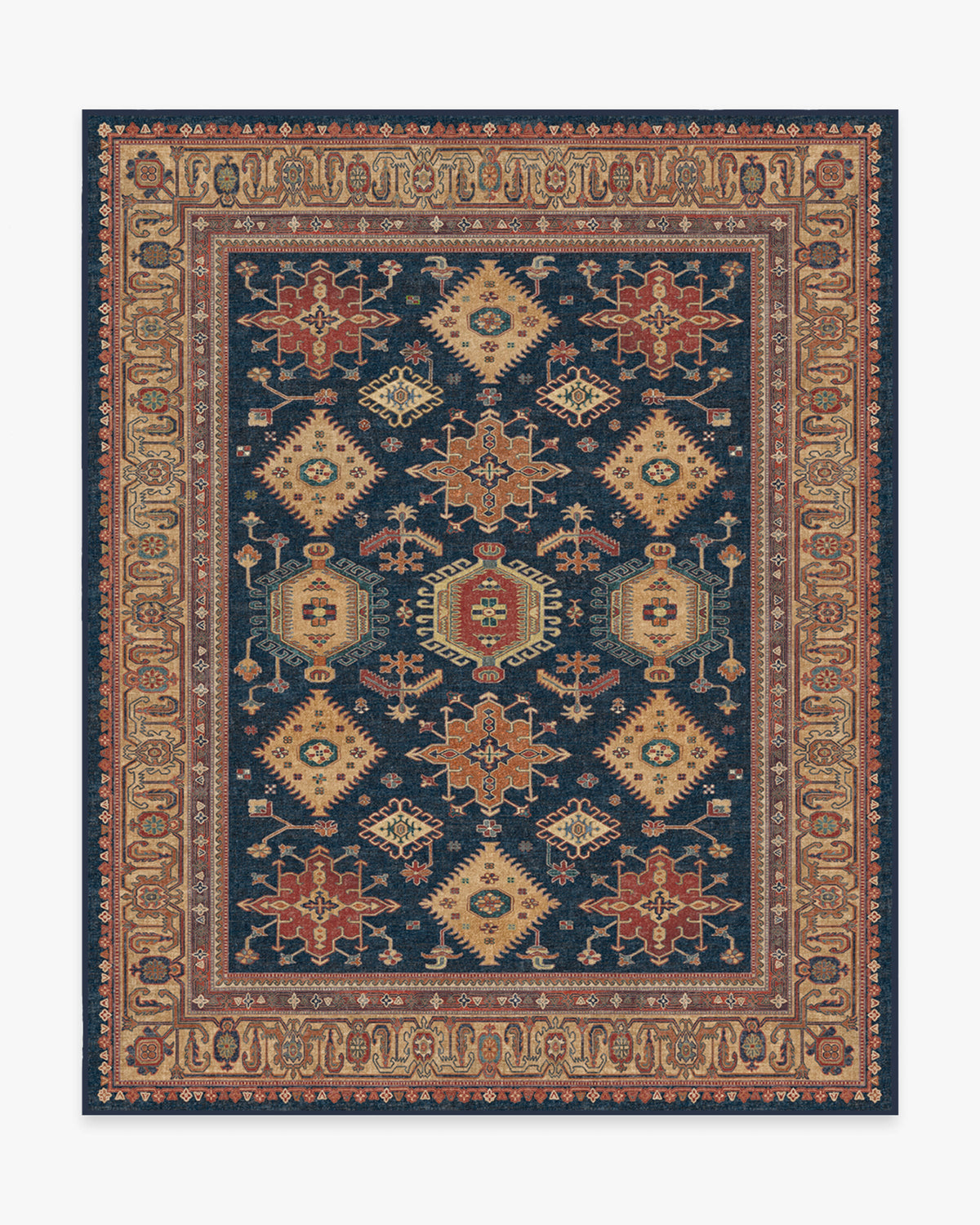 Cambria — Halı, Safir, AREA, beyaz zemin, 8x10