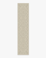 Hendesi Heriz — Halı, Krem, RUNNER, beyaz zemin, 2x12