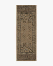 Fernanda — Halı, Siyah Taba, RUNNER, beyaz zemin, 2x7