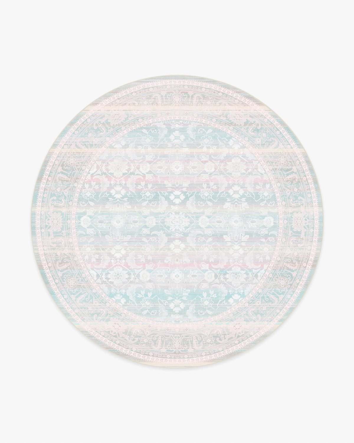 Ophelia — Halı, Opal Pembe, ROUND, beyaz zemin, 8R