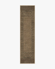 Fernanda — Halı, Siyah Taba, RUNNER, beyaz zemin, 2x10