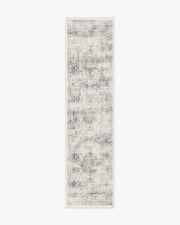 Sarrah — Halı, Quartz Mavi, RUNNER, beyaz zemin, 2x10
