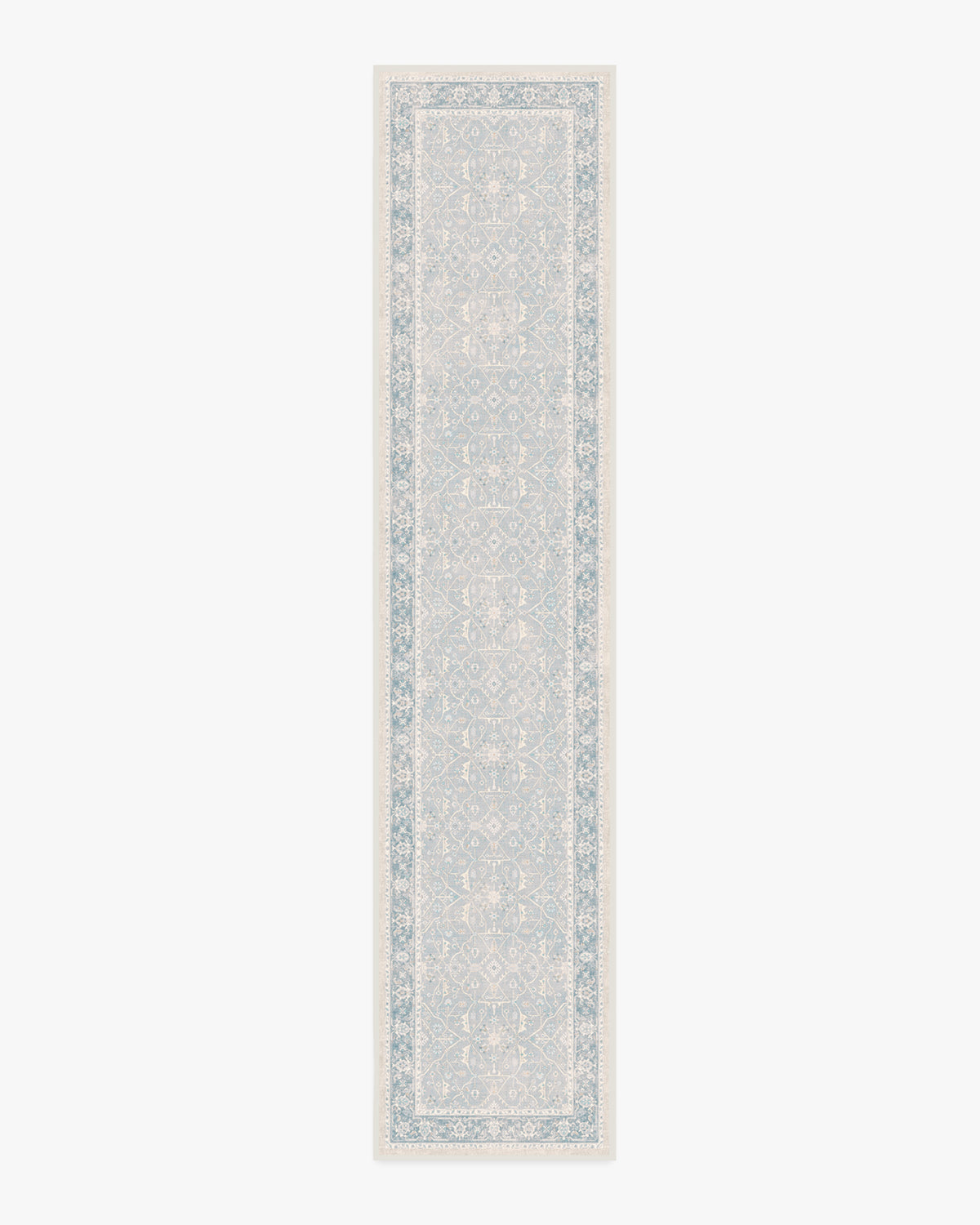 Celestine — Halı, Yumuşak Mavi, RUNNER, beyaz zemin, 2x12