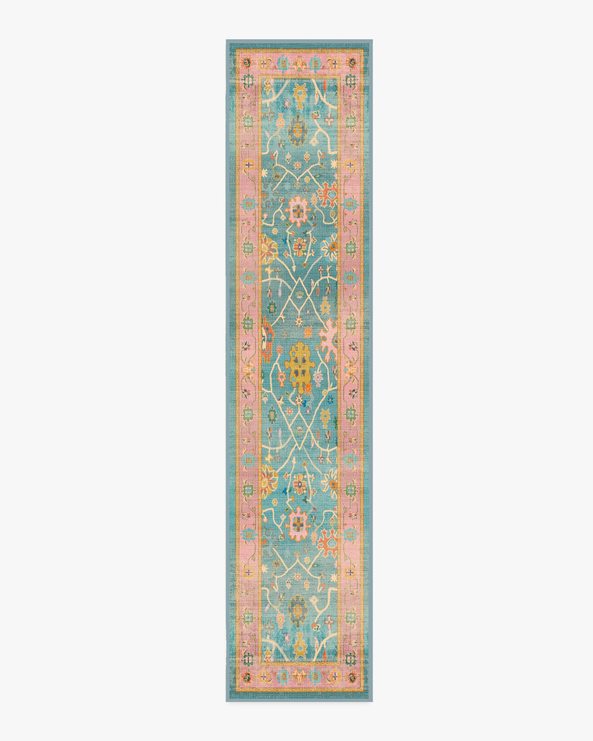 Jemima — Halı, Çok Renkli, RUNNER, beyaz zemin, 2x12