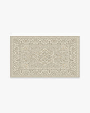 Hendesi Heriz — Halı, Krem, AREA, beyaz zemin, 3x5
