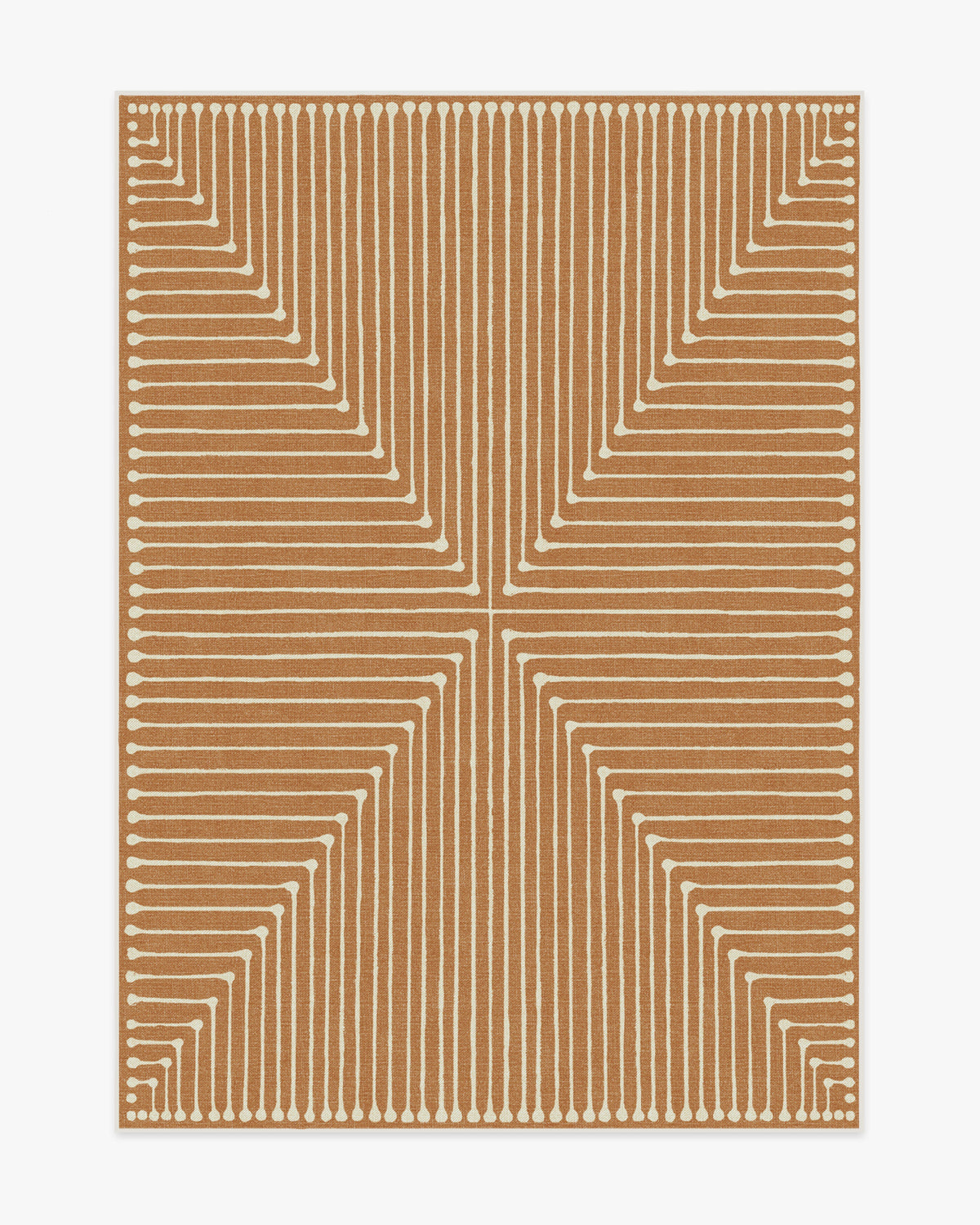 Inkdrop — Halı, Bakır, AREA, beyaz zemin, 5x7