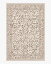 Morris And Co Montreal — Halı, Yumuşak Pembe, AREA, beyaz zemin, 6x9