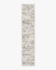 Sarrah — Halı, Quartz Mavi, RUNNER, beyaz zemin, 2x12