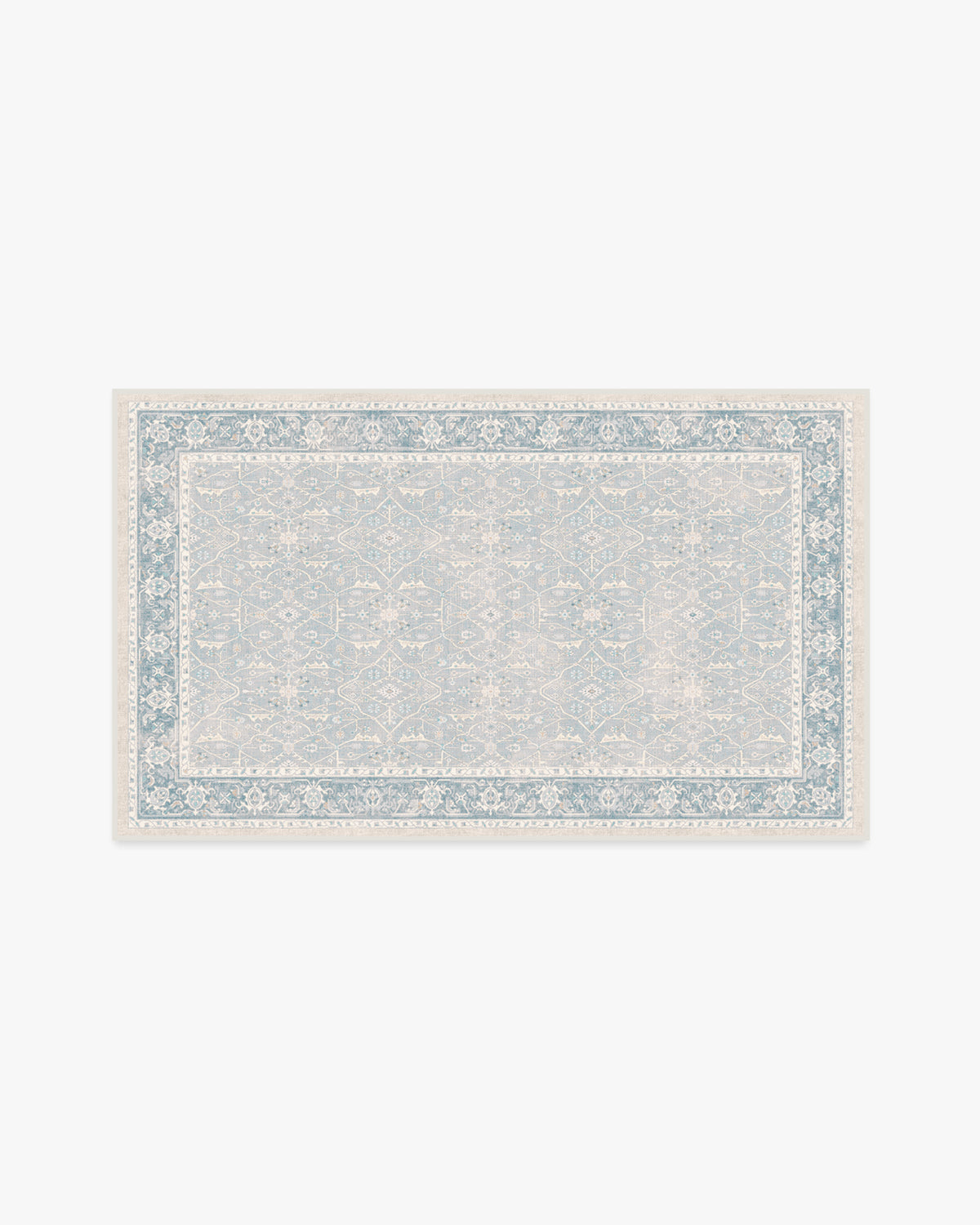 Celestine — Halı, Yumuşak Mavi, AREA, beyaz zemin, 3x5