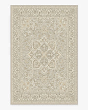 Hendesi Heriz — Halı, Krem, AREA, beyaz zemin, 6x9