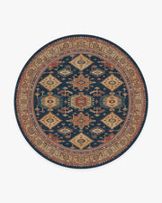 Cambria — Halı, Safir, ROUND, beyaz zemin, 8R