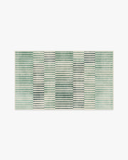 Shadow Stripe — Halı, Yeşil, AREA, beyaz zemin, 3x5