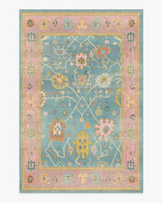 Jemima — Halı, Çok Renkli, AREA, beyaz zemin, 6x9