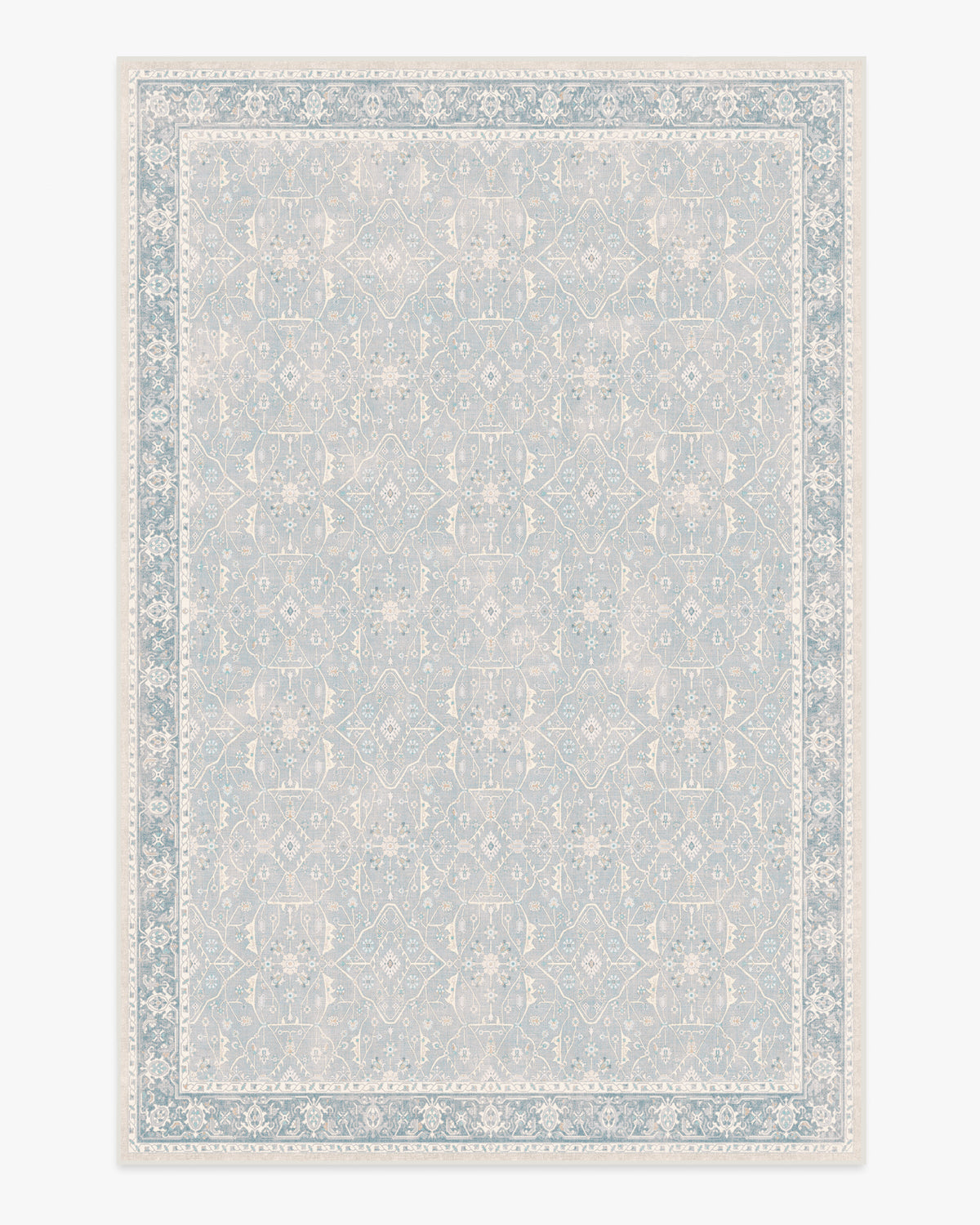 Celestine — Halı, Yumuşak Mavi, AREA, beyaz zemin, 6x9