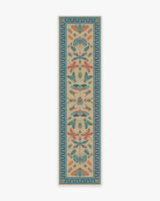Flutterby — Halı, Çok Renkli, RUNNER, beyaz zemin, 2x10