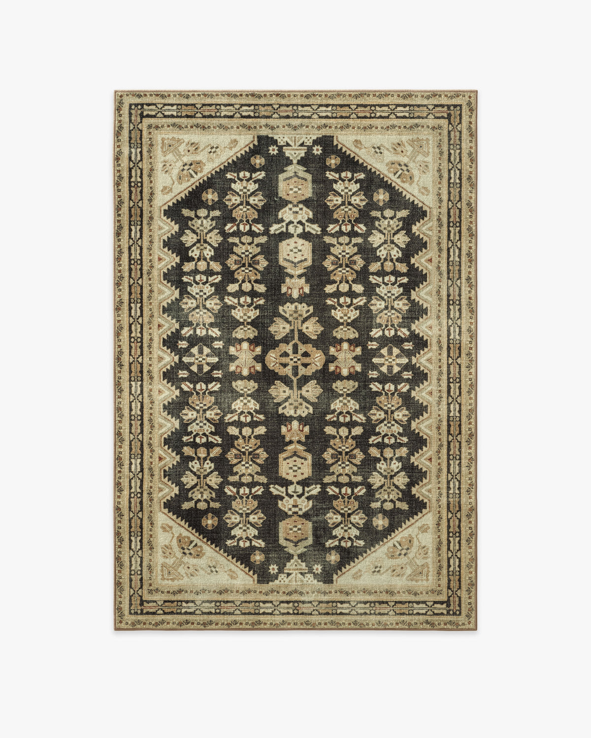 Pradera — Halı, Taba Soft Siyah, AREA, beyaz zemin, 4x6