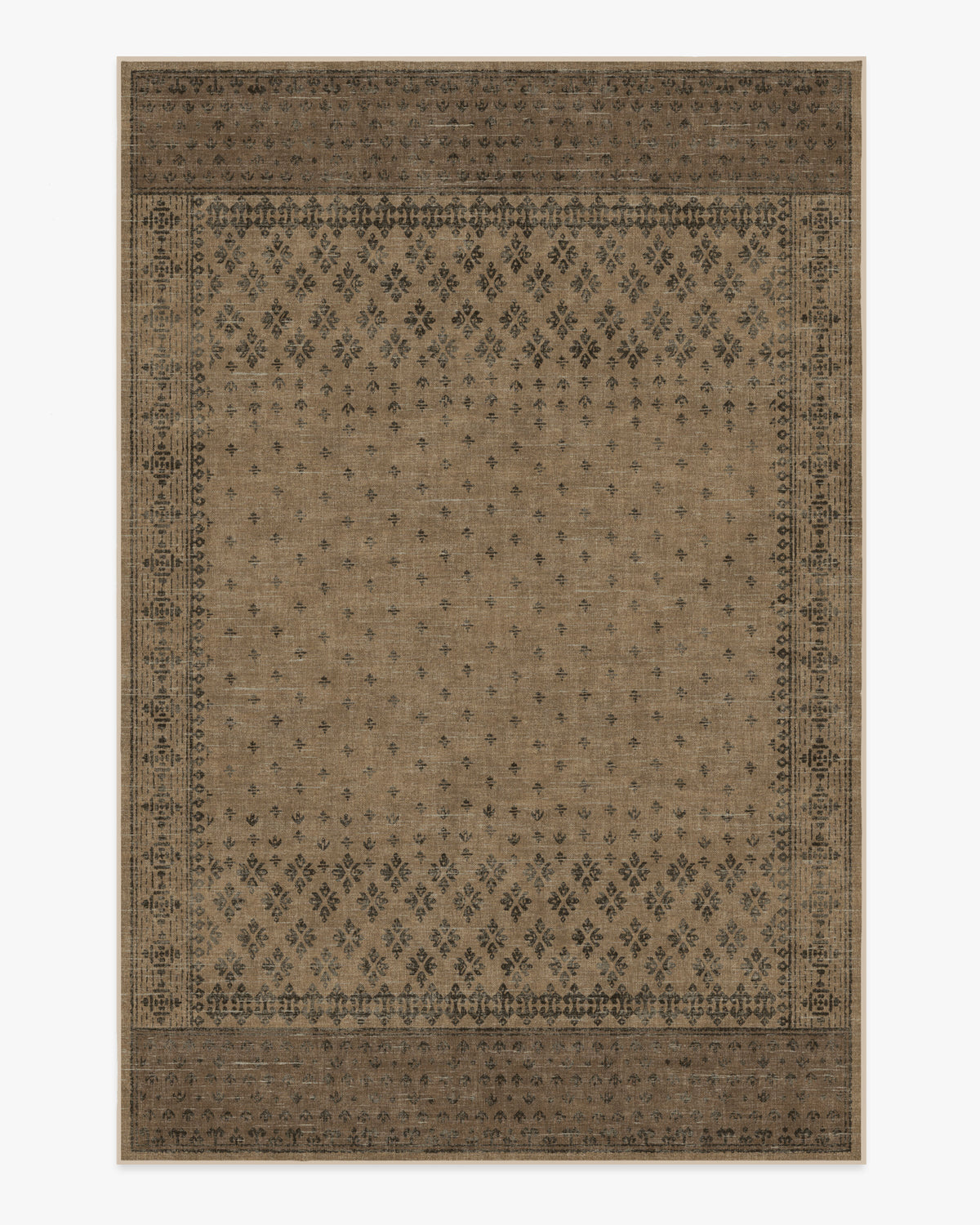 Fernanda — Halı, Siyah Taba, AREA, beyaz zemin, 6x9