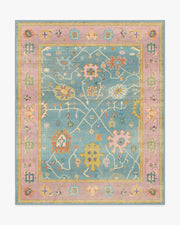 Jemima — Halı, Çok Renkli, AREA, beyaz zemin, 8x10