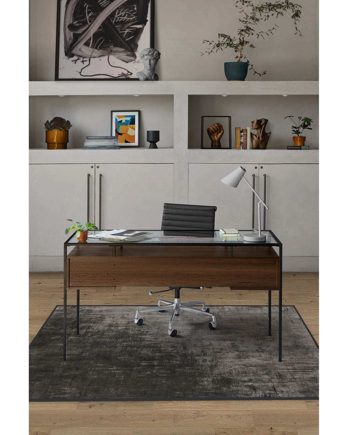 Impasto — Halı, Ombre Gri, AREA, yaşam alanı, 3x5