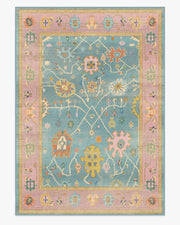 Jemima — Halı, Çok Renkli, AREA, beyaz zemin, 10x14