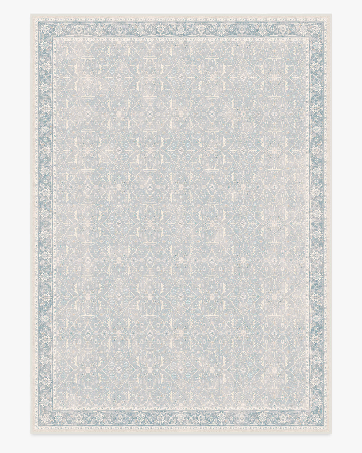Celestine — Halı, Yumuşak Mavi, AREA, beyaz zemin, 10x14