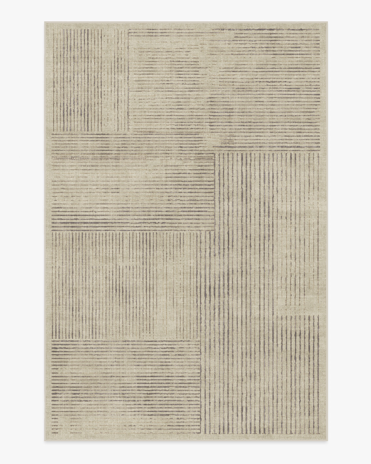 Linear Oasis — Halı, Taş Gri, AREA, beyaz zemin, 6x9