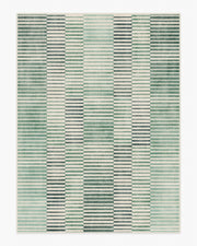Shadow Stripe — Halı, Yeşil, AREA, beyaz zemin, 9x12