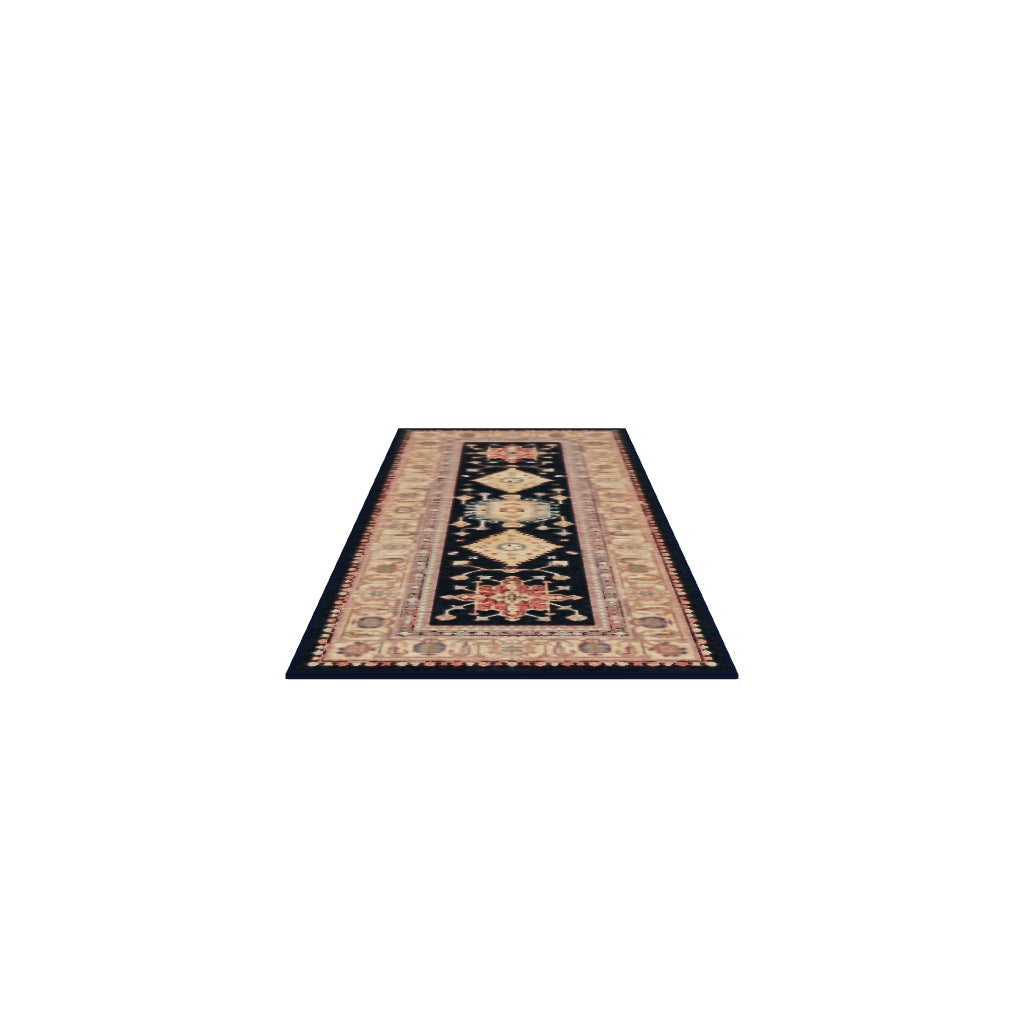 Cambria — Halı, Safir, RUNNER, beyaz zemin, 2x7