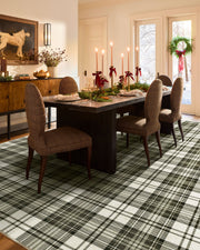 Dress Stewart Tartan — Halı, Siyah Fildişi, AREA, yaşam alanı, 8x10