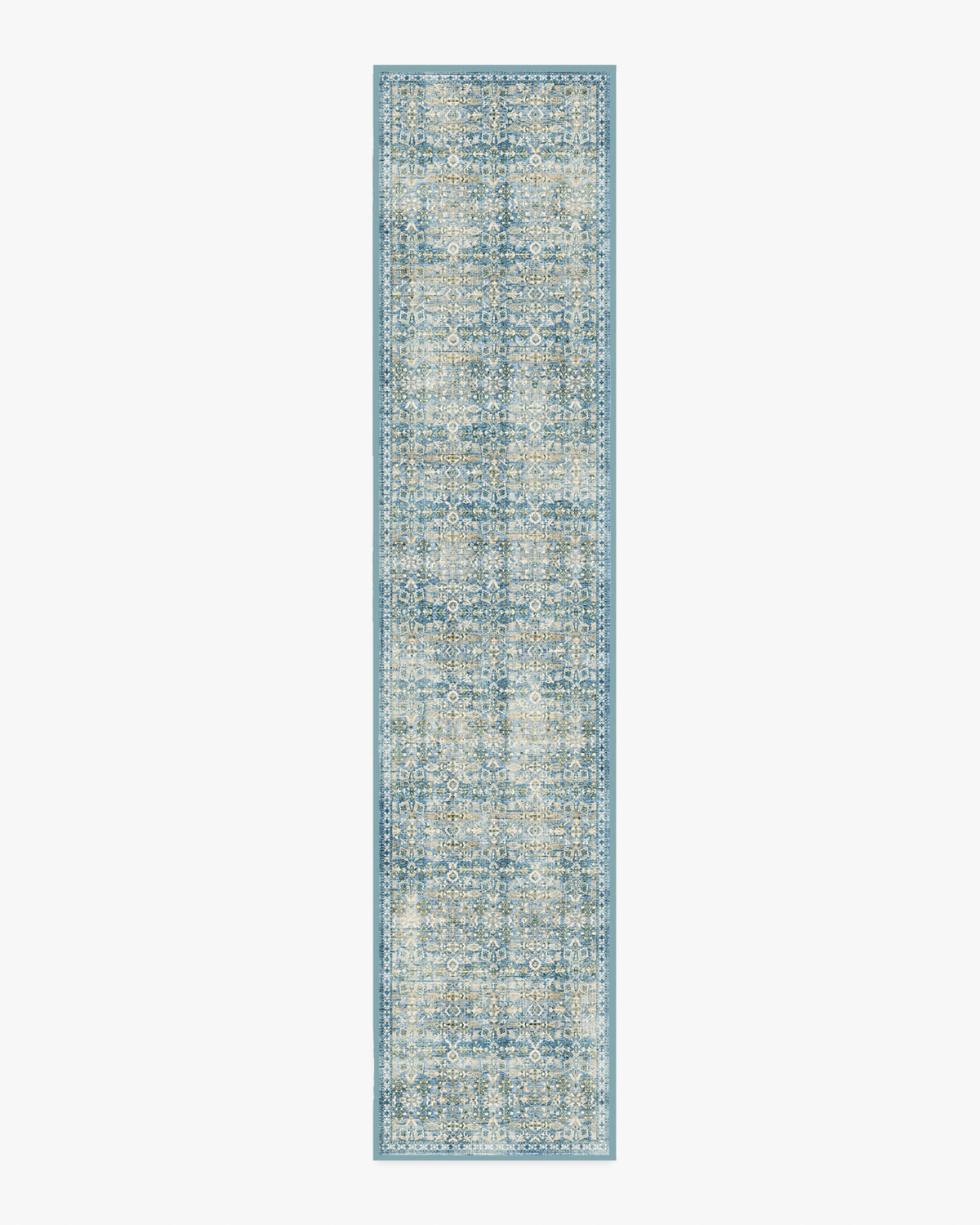 Sierra — Halı, Mavi, RUNNER, beyaz zemin, 2x12