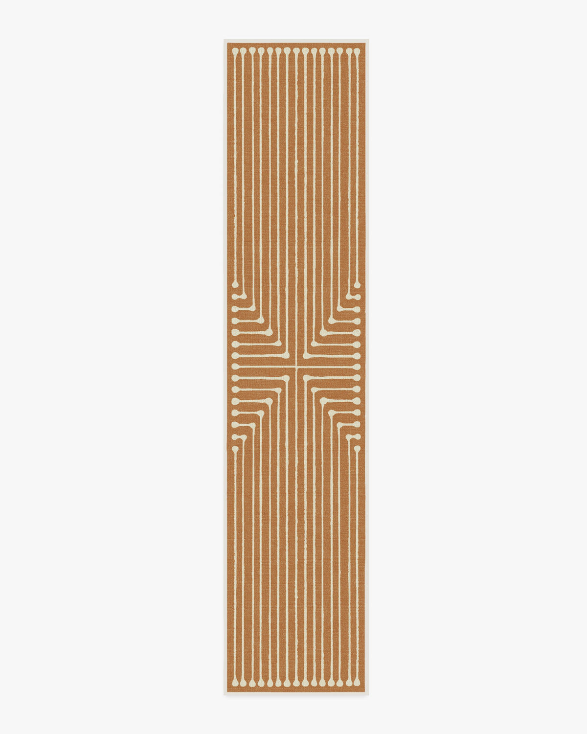 Inkdrop — Halı, Bakır, RUNNER, beyaz zemin, 2x12