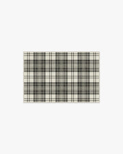 Dress Stewart Tartan — Halı, Siyah Fildişi, AREA, beyaz zemin, 2x3
