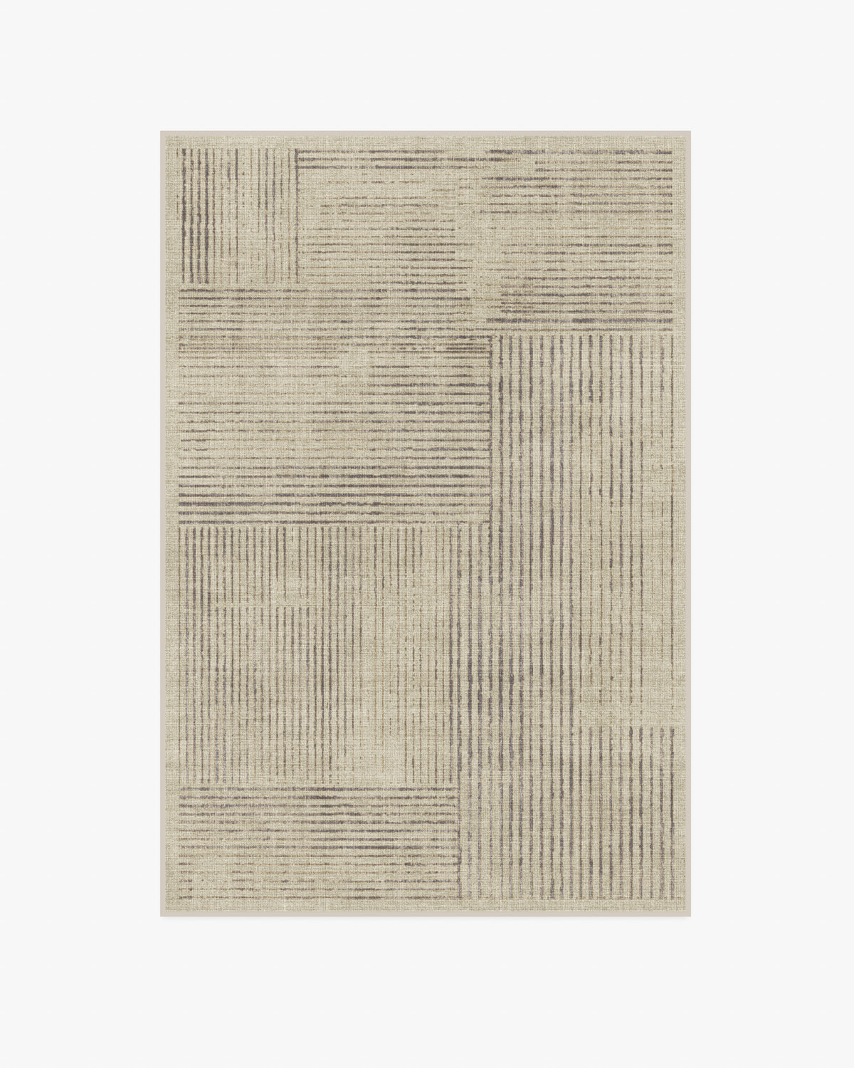 Linear Oasis — Halı, Taş Gri, AREA, beyaz zemin, 4x6