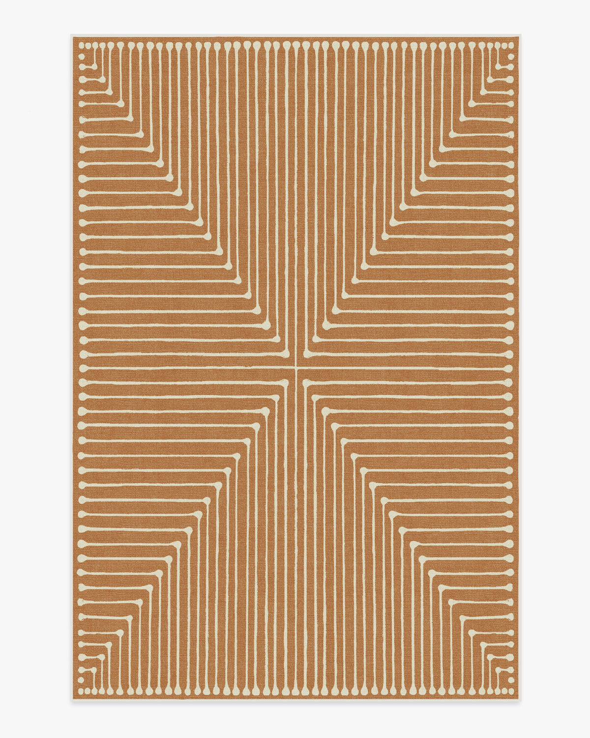 Inkdrop — Halı, Bakır, AREA, beyaz zemin, 6x9
