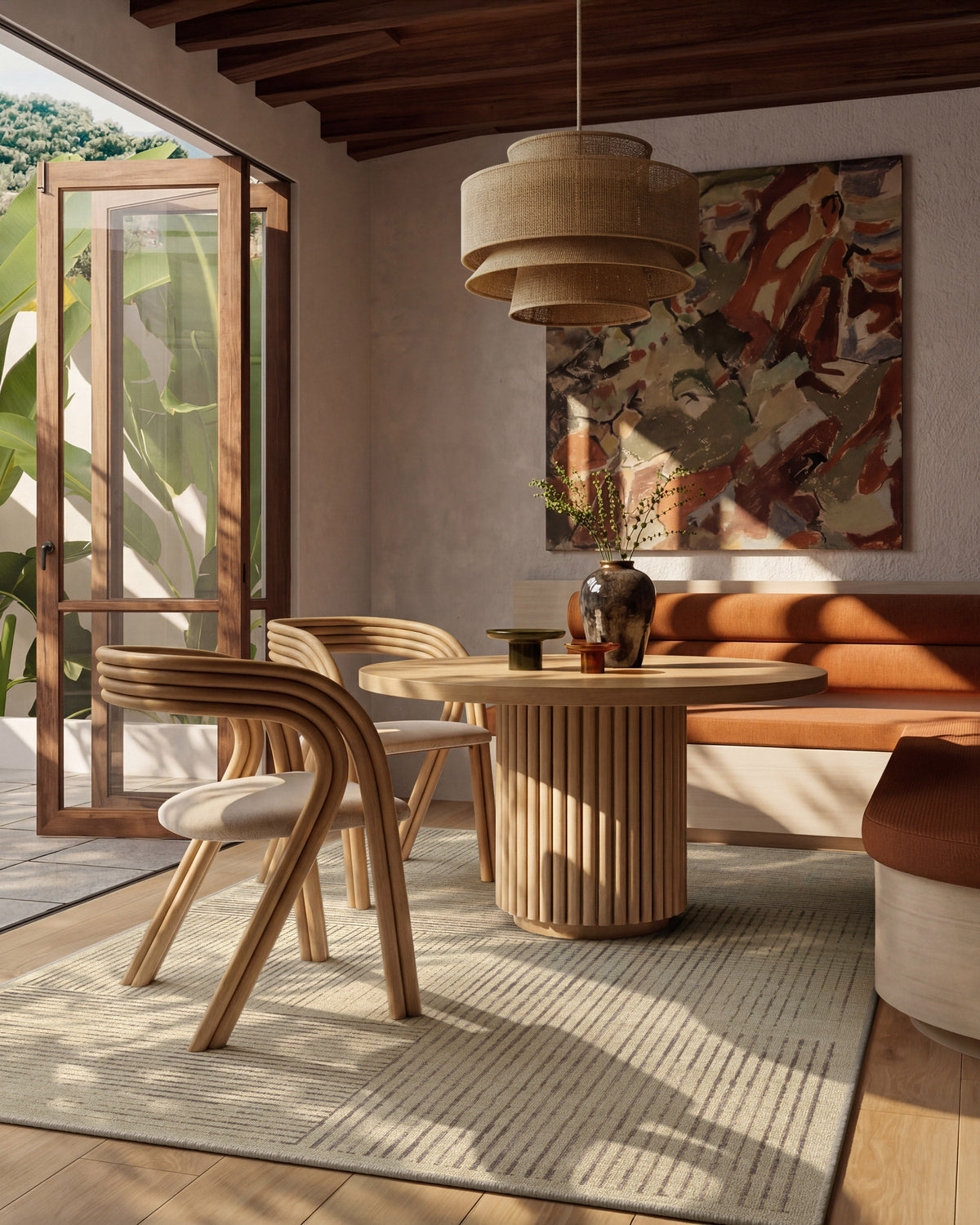 Linear Oasis — Halı, Taş Gri, AREA, yaşam alanı, 6x9