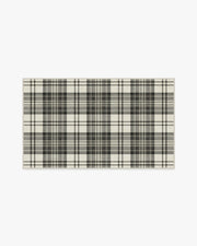 Dress Stewart Tartan — Halı, Siyah Fildişi, AREA, beyaz zemin, 3x5
