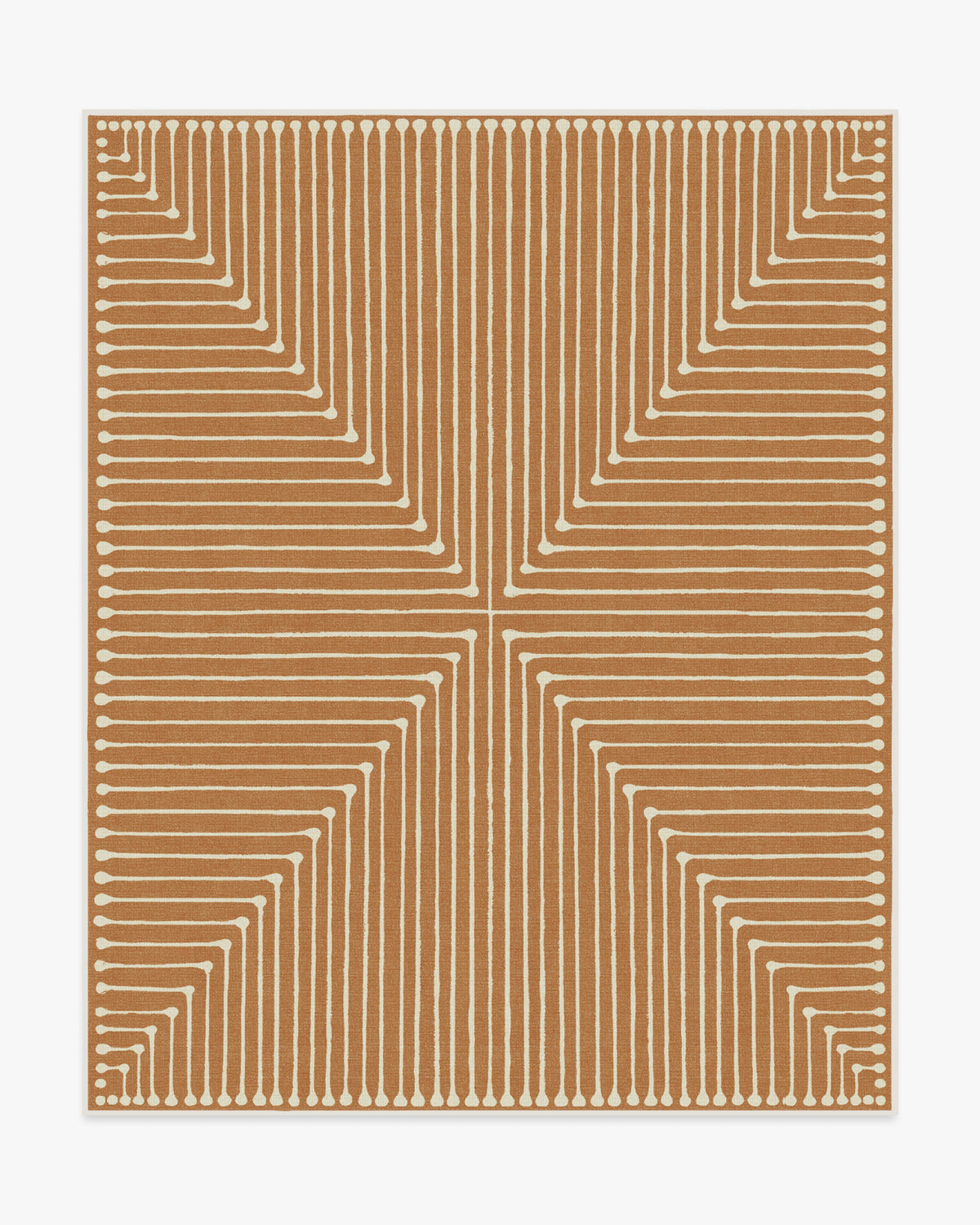 Inkdrop — Halı, Bakır, AREA, beyaz zemin, 8x10