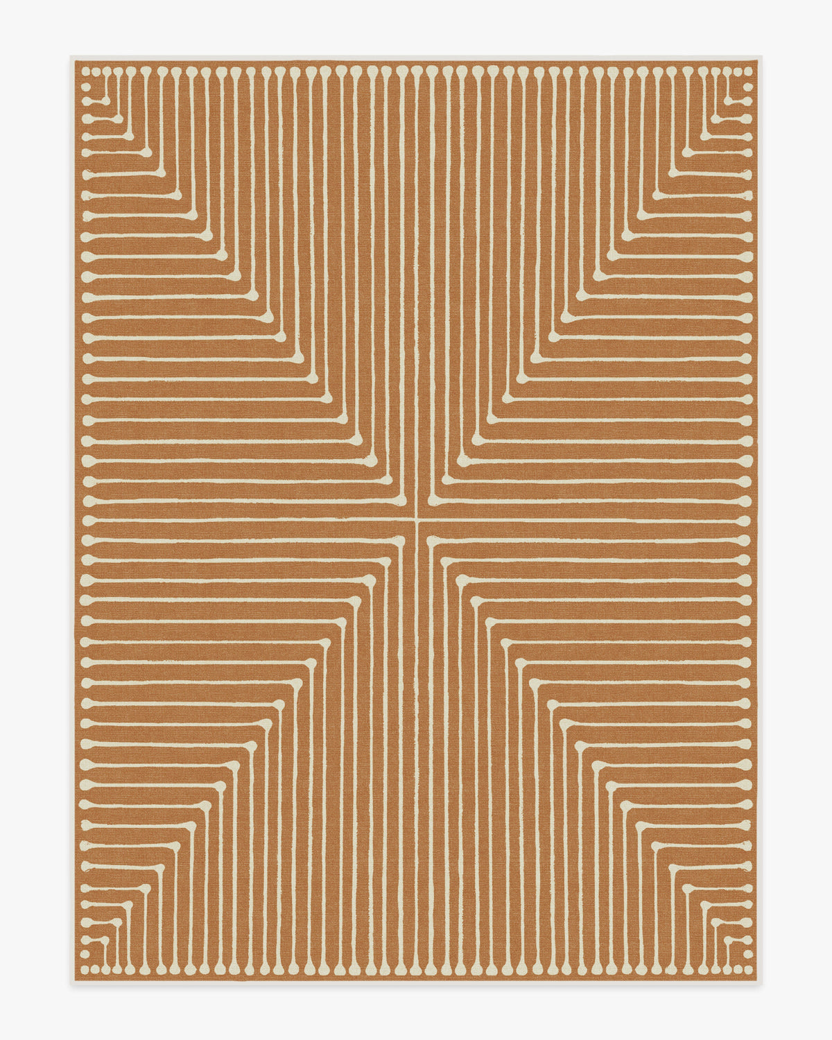 Inkdrop — Halı, Bakır, AREA, beyaz zemin, 9x12