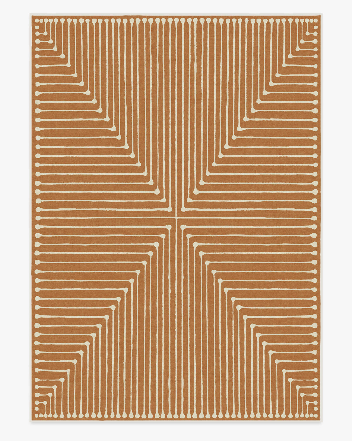 Inkdrop — Halı, Bakır, AREA, beyaz zemin, 10x14
