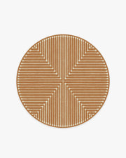 Inkdrop — Halı, Bakır, ROUND, beyaz zemin, 6R